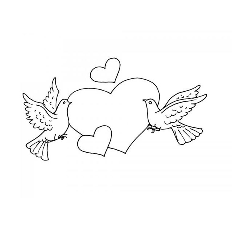 Coloring page: Dove (Animals) #3952 - Free Printable Coloring Pages