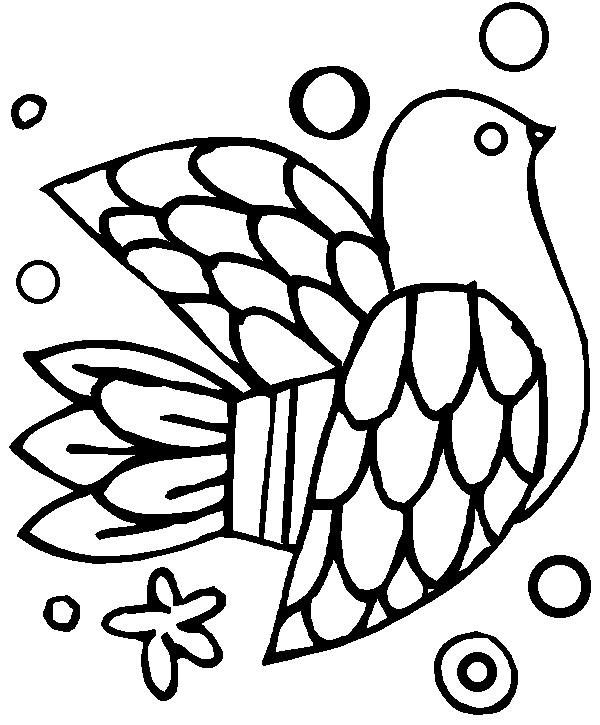 Coloring page: Dove (Animals) #4040 - Free Printable Coloring Pages