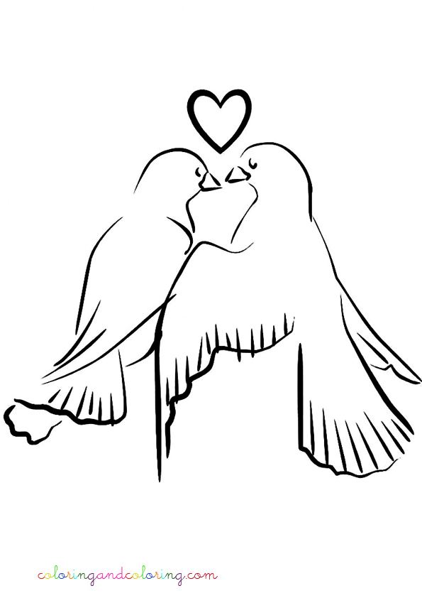 Coloring page: Dove (Animals) #4080 - Free Printable Coloring Pages