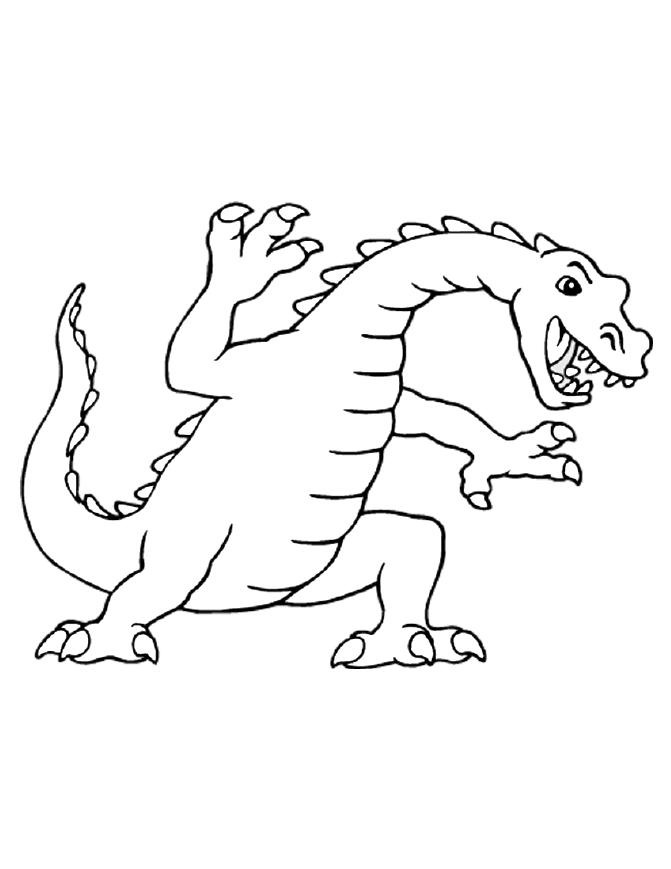 Coloring page: Dragon (Animals) #5704 - Free Printable Coloring Pages