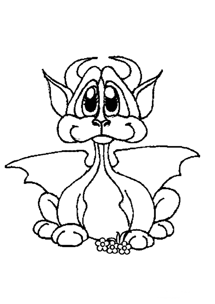 Coloring page: Dragon (Animals) #5721 - Free Printable Coloring Pages