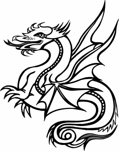Coloring page: Dragon (Animals) #5778 - Free Printable Coloring Pages