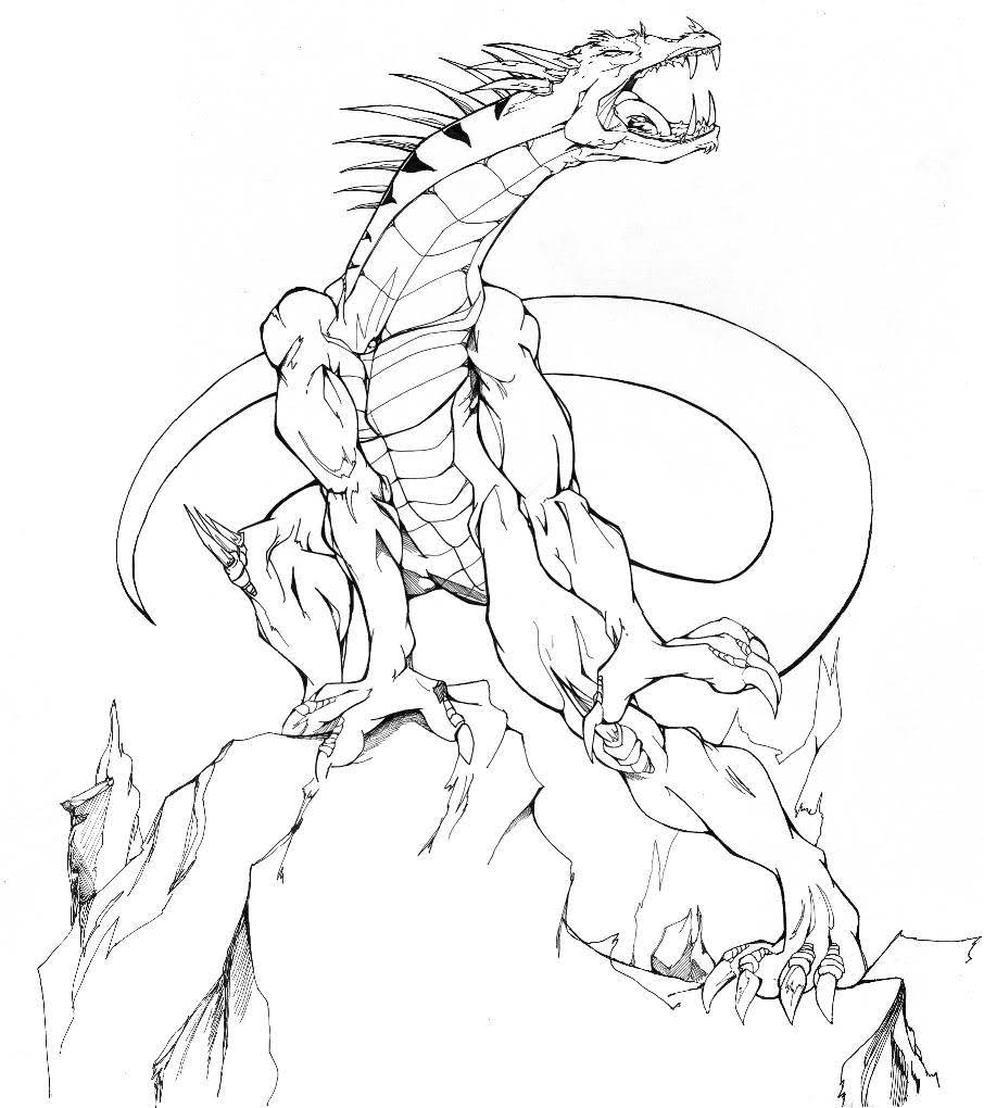 Coloring page: Dragon (Animals) #5792 - Free Printable Coloring Pages