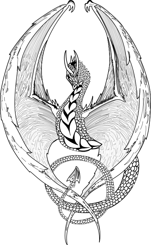 Coloring page: Dragon (Animals) #5795 - Free Printable Coloring Pages