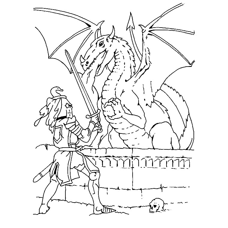 Coloring page: Dragon (Animals) #5818 - Free Printable Coloring Pages
