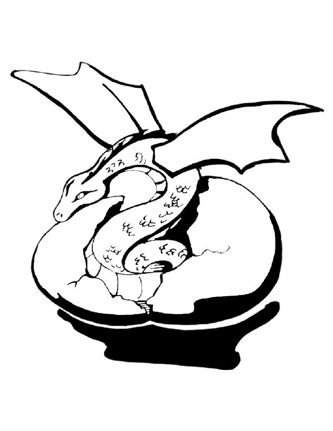 Coloring page: Dragon (Animals) #5851 - Free Printable Coloring Pages
