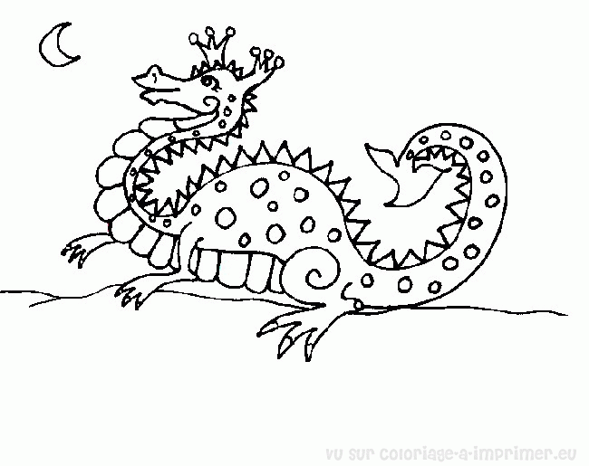 Coloring page: Dragon (Animals) #5853 - Free Printable Coloring Pages