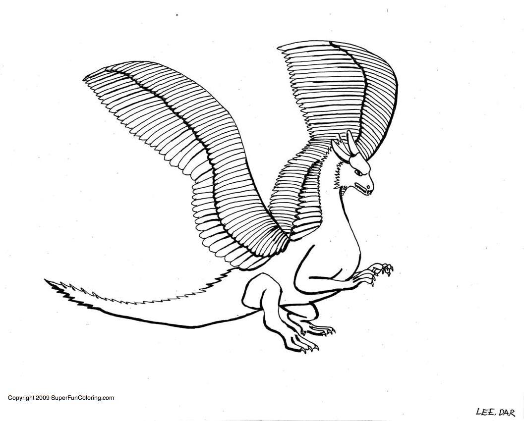 Coloring page: Dragon (Animals) #5863 - Free Printable Coloring Pages