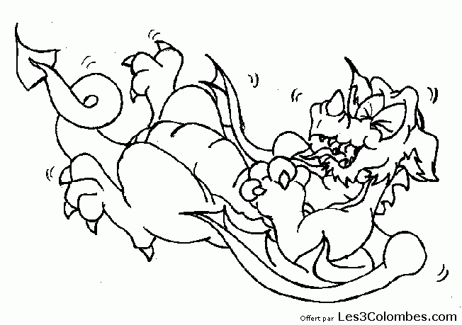 Coloring page: Dragon (Animals) #5872 - Free Printable Coloring Pages