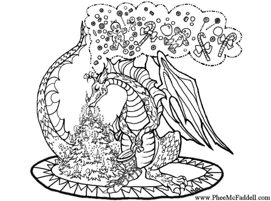 Coloring page: Dragon (Animals) #5874 - Free Printable Coloring Pages