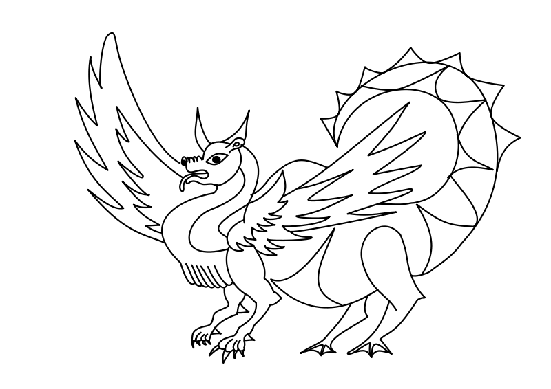 Coloring page: Dragon (Animals) #5881 - Free Printable Coloring Pages