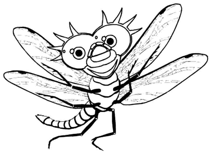 Coloring page: Dragonfly (Animals) #10038 - Free Printable Coloring Pages