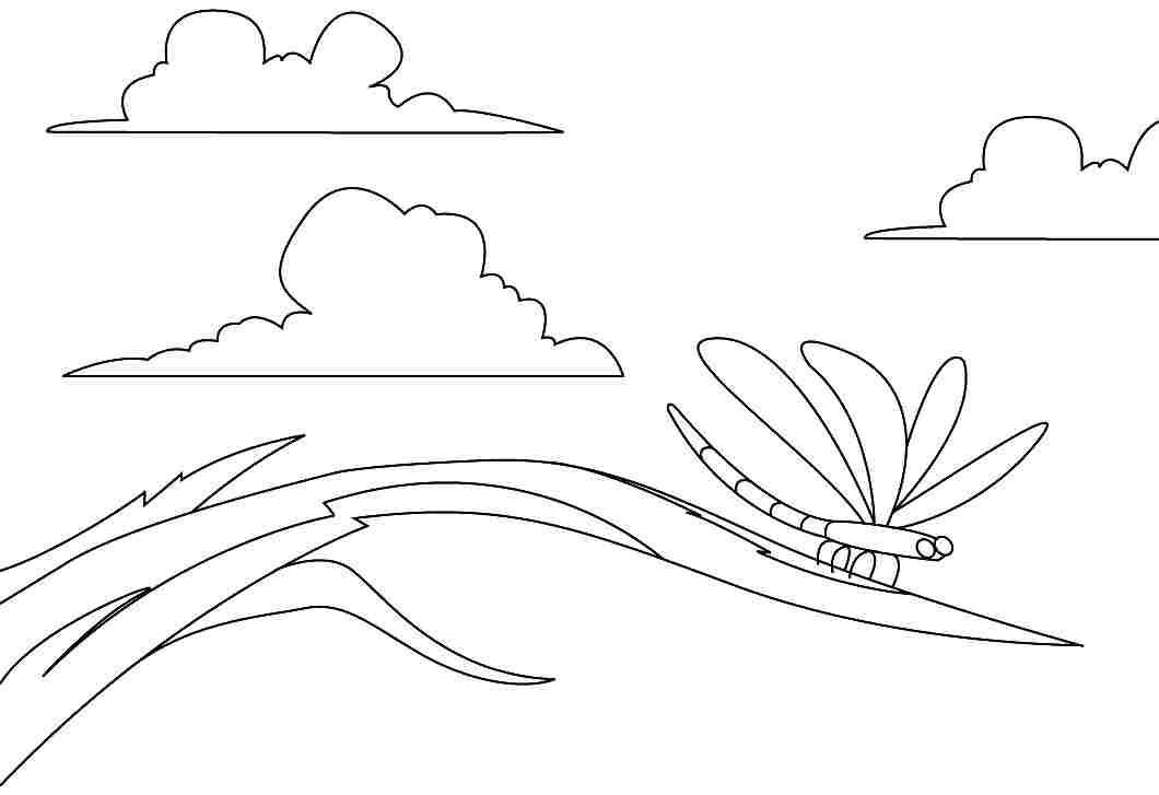 Coloring page: Dragonfly (Animals) #10050 - Free Printable Coloring Pages