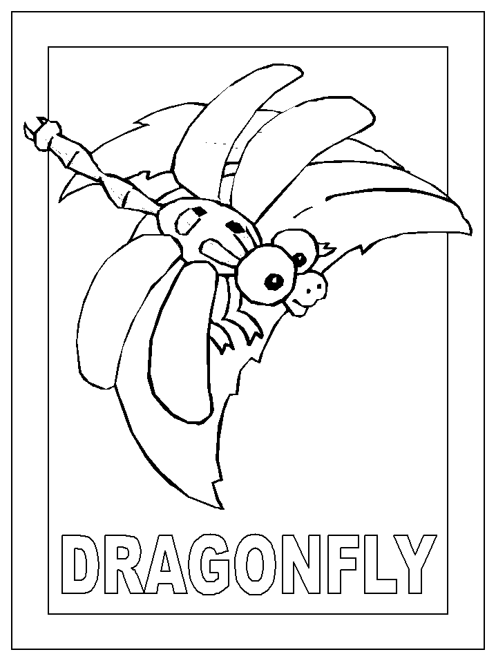 Coloring page: Dragonfly (Animals) #10068 - Free Printable Coloring Pages