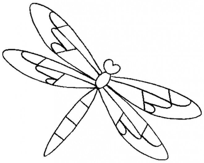 Free printable Dragonfly coloring page #196532 from Animals collection