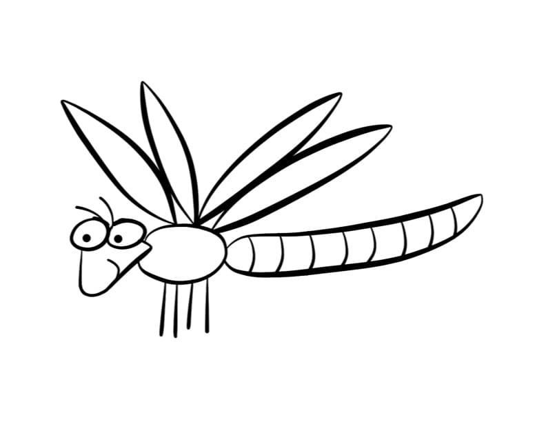 Free printable Dragonfly coloring page #196538 from Animals collection
