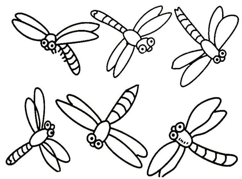 Free printable Dragonfly coloring page #196549 from Animals collection
