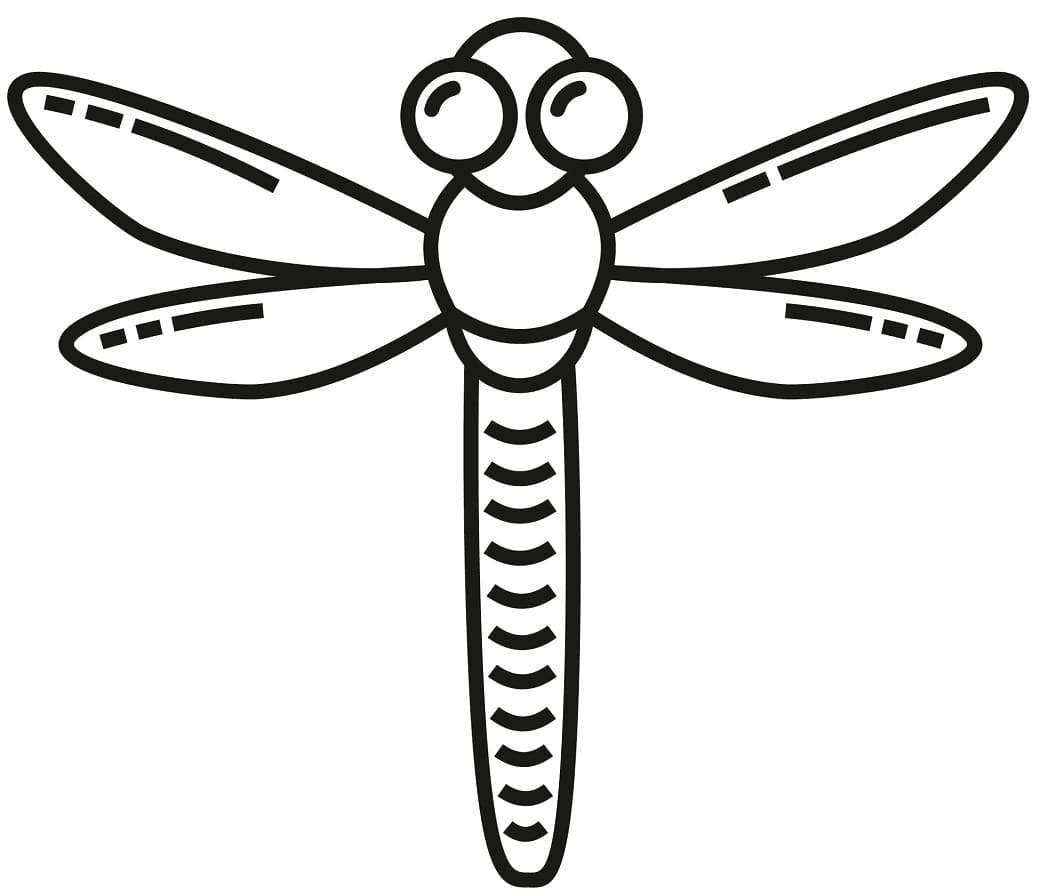 Free printable Dragonfly coloring page #196553 from Animals collection