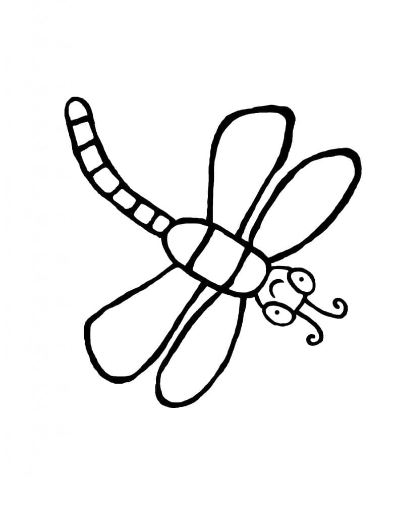 Free printable Dragonfly coloring page #196563 from Animals collection