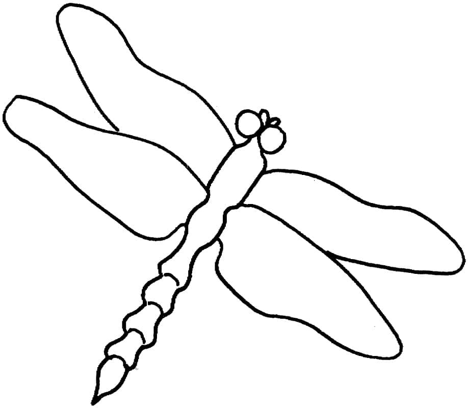 Free printable Dragonfly coloring page #196571 from Animals collection