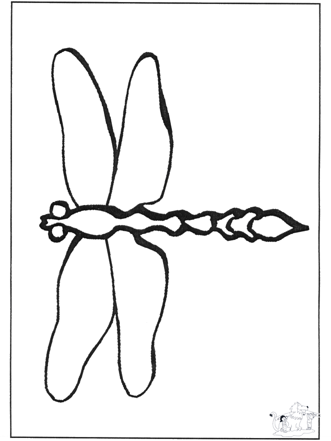 Coloring page: Dragonfly (Animals) #9920 - Free Printable Coloring Pages
