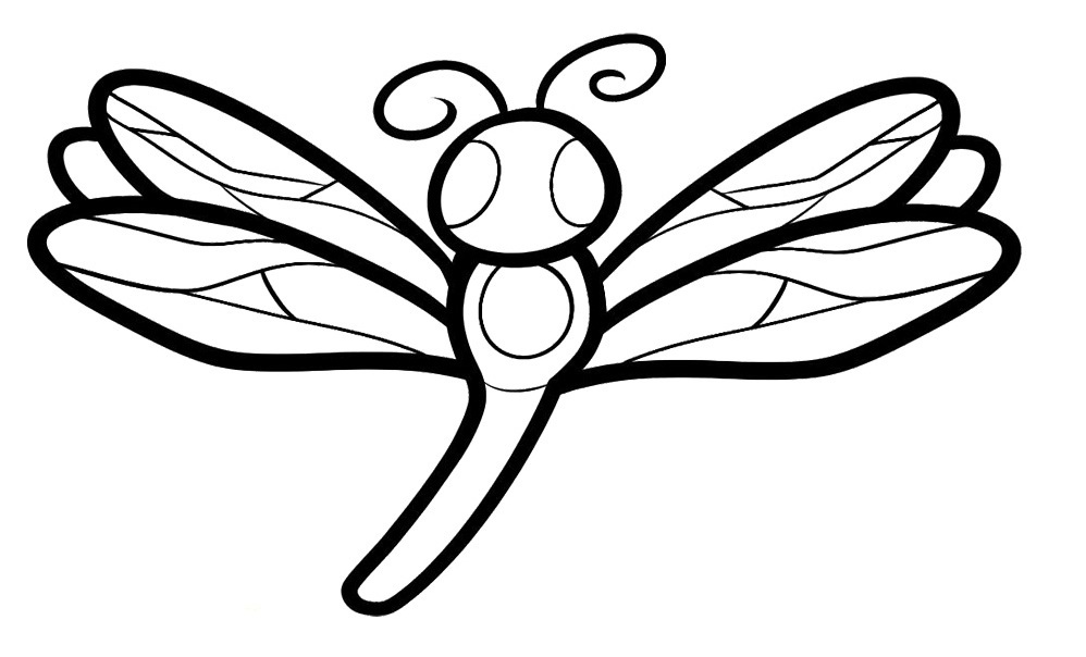 free dragonfly coloring pages