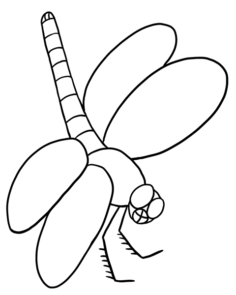 Coloring page: Dragonfly (Animals) #9937 - Free Printable Coloring Pages