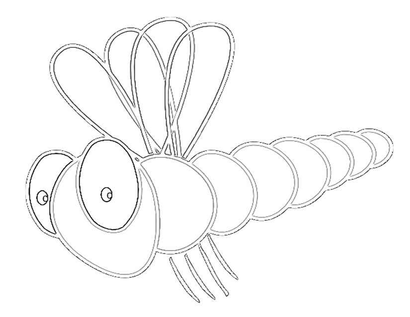 Coloring page: Dragonfly (Animals) #9943 - Free Printable Coloring Pages