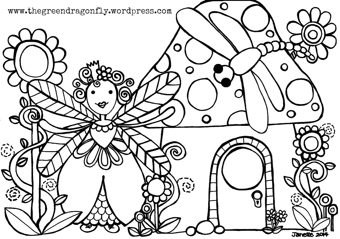 Coloring page: Dragonfly (Animals) #9973 - Free Printable Coloring Pages