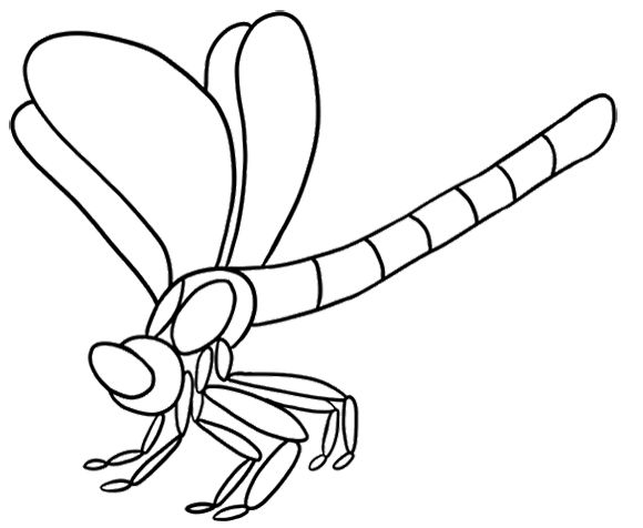 Coloring page: Dragonfly (Animals) #9995 - Free Printable Coloring Pages