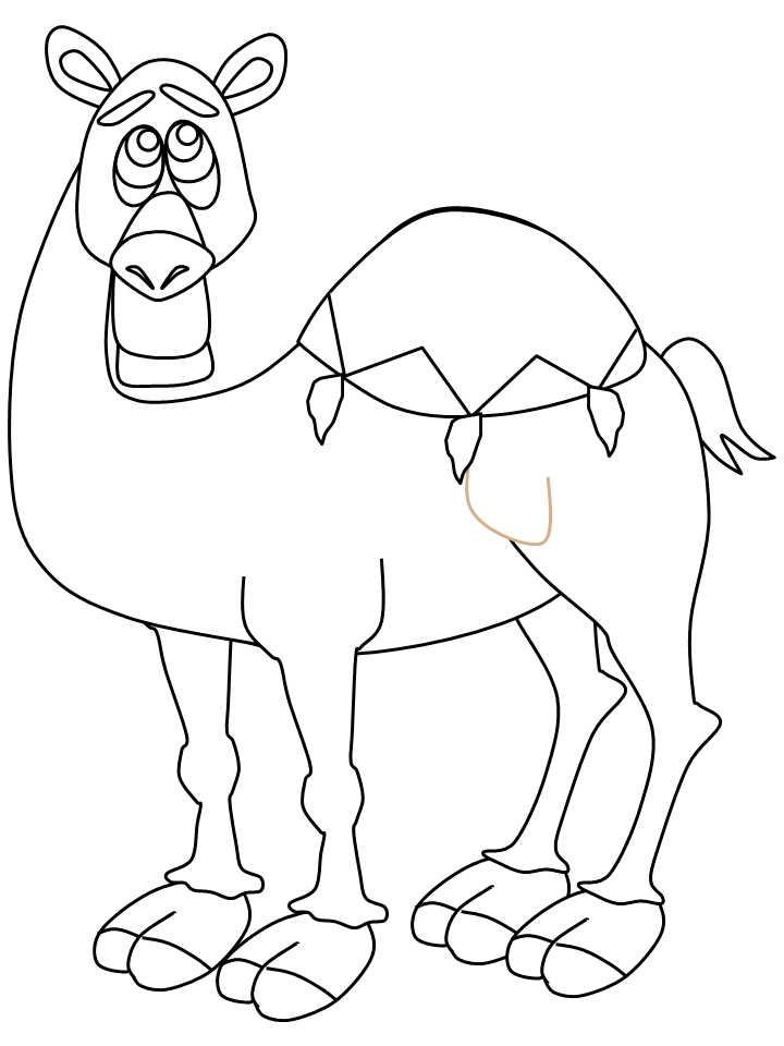 Coloring page: Dromedary (Animals) #5962 - Free Printable Coloring Pages
