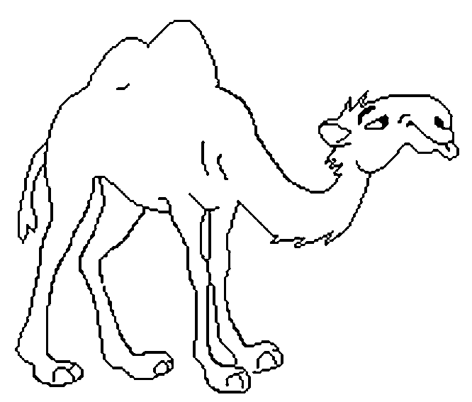 Coloring page: Dromedary (Animals) #5981 - Free Printable Coloring Pages