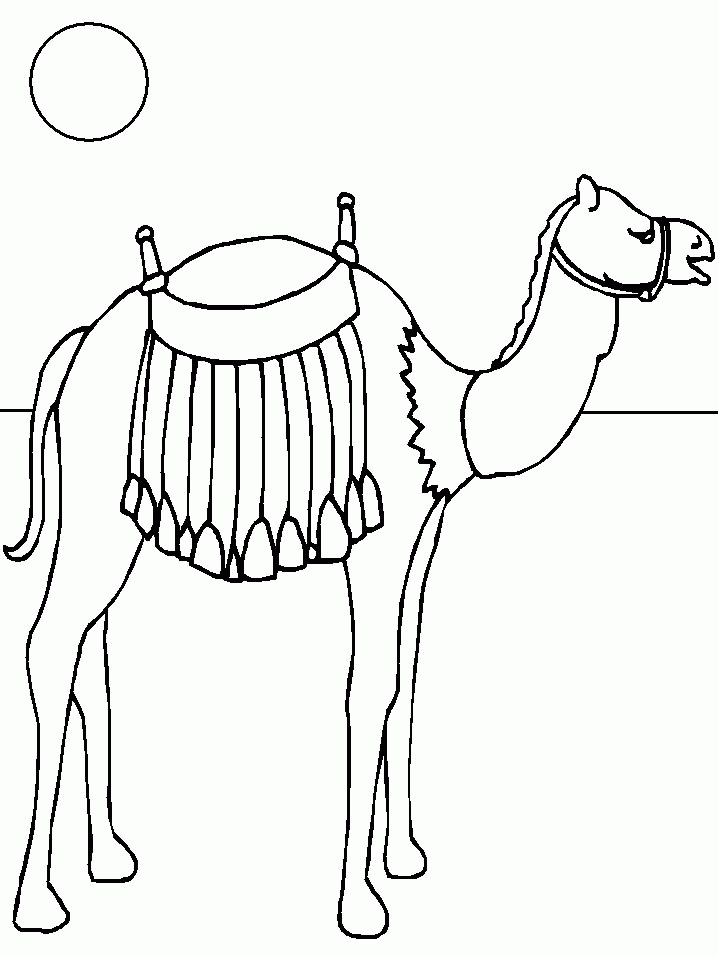 Coloring page: Dromedary (Animals) #6021 - Free Printable Coloring Pages