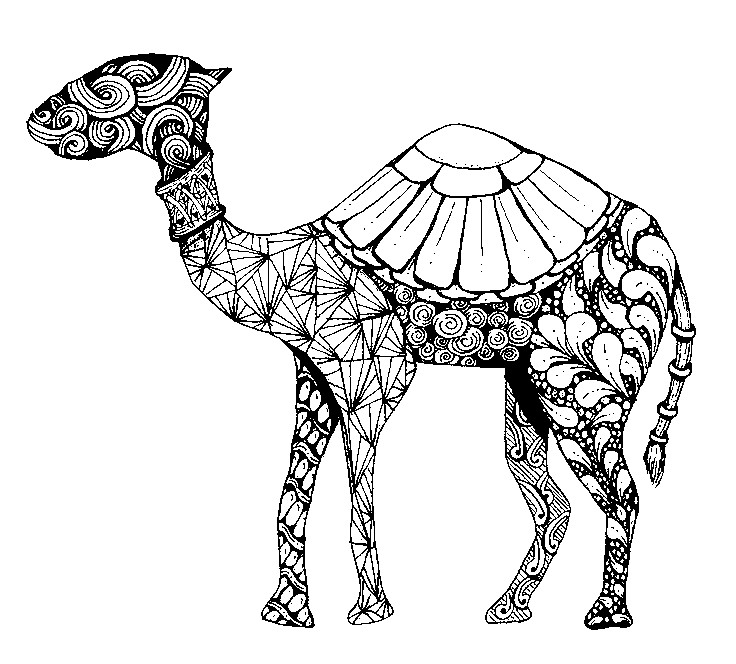 Coloring page: Dromedary (Animals) #6064 - Free Printable Coloring Pages
