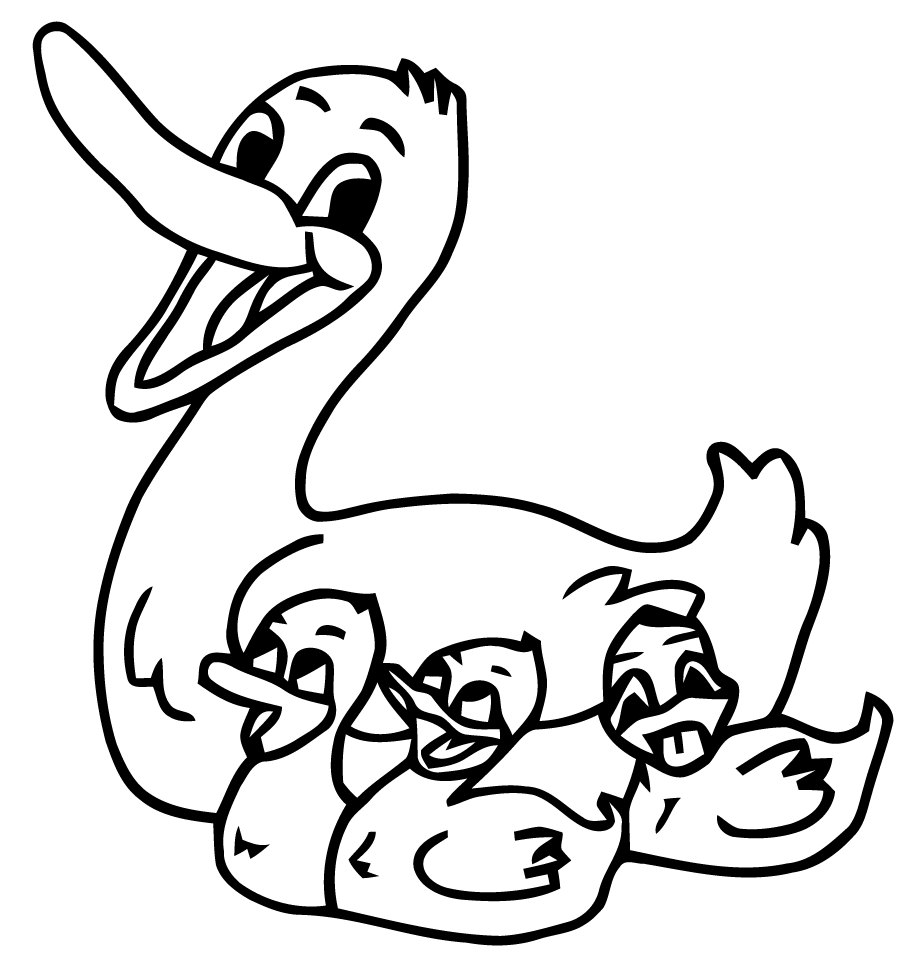 Coloring page: Duck (Animals) #1462 - Free Printable Coloring Pages