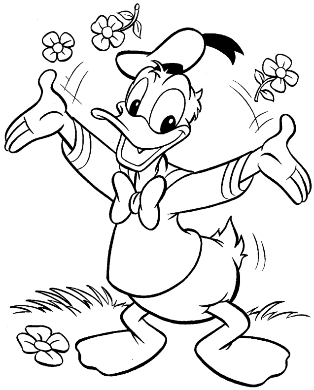 Coloring page: Duck (Animals) #1466 - Free Printable Coloring Pages