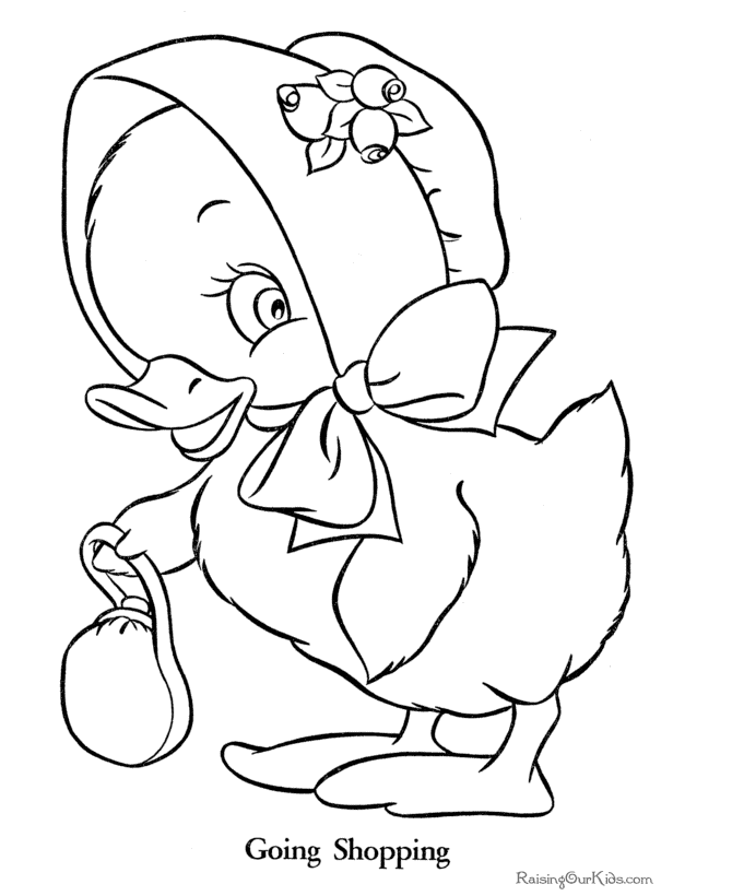 Coloring page: Duck (Animals) #1474 - Free Printable Coloring Pages