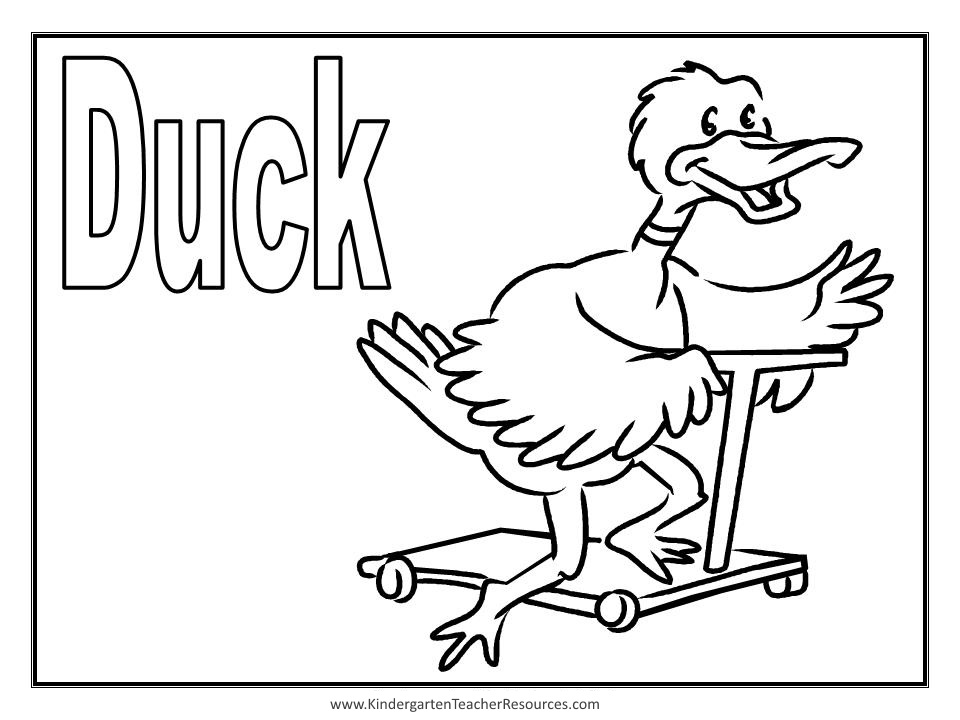 Coloring page: Duck (Animals) #1485 - Free Printable Coloring Pages