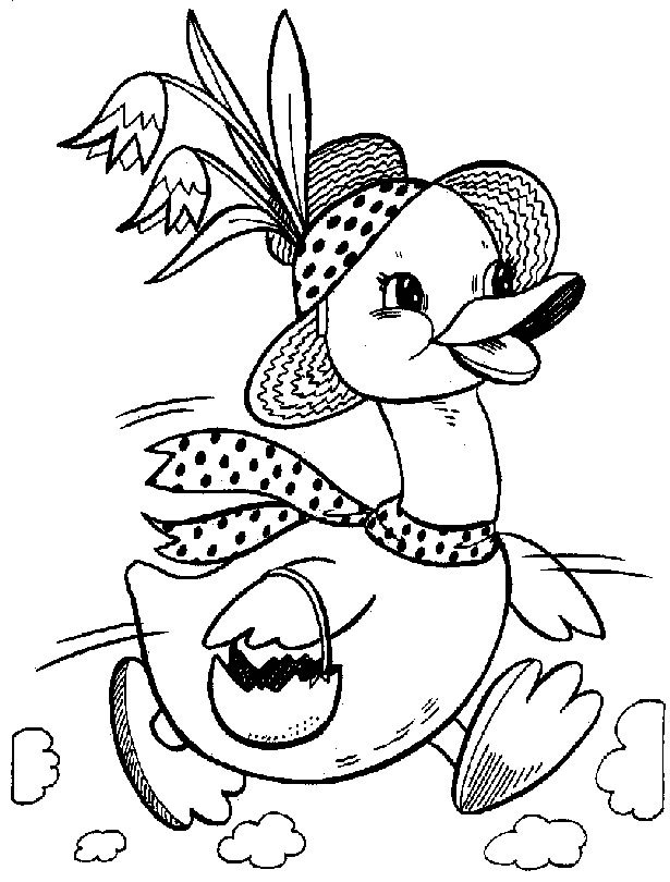 Coloring page: Duck (Animals) #1486 - Free Printable Coloring Pages