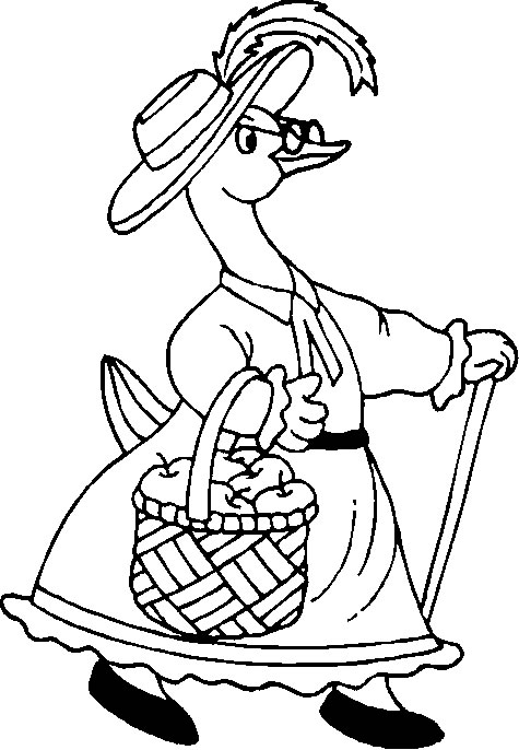 Coloring page: Duck (Animals) #1497 - Free Printable Coloring Pages