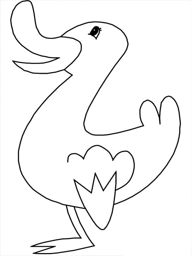 Free printable Duck coloring page #185498 from Animals collection Free printable Duck coloring page #185498 from Animals collection