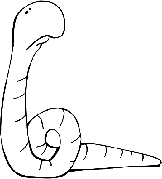 Coloring page: Earthworm (Animals) #18850 - Free Printable Coloring Pages