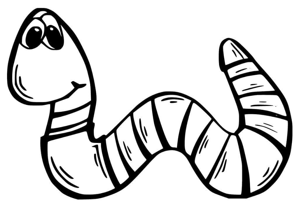 Free printable Earthworm coloring page #214597 from Animals collection