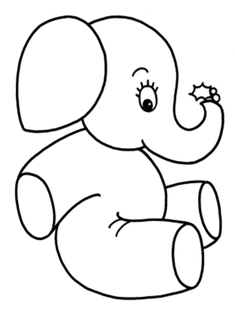 Free printable Elephant coloring page #175081 from Animals collection