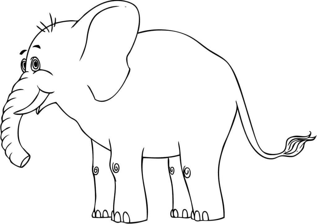 Free printable Elephant coloring page #175084 from Animals collection