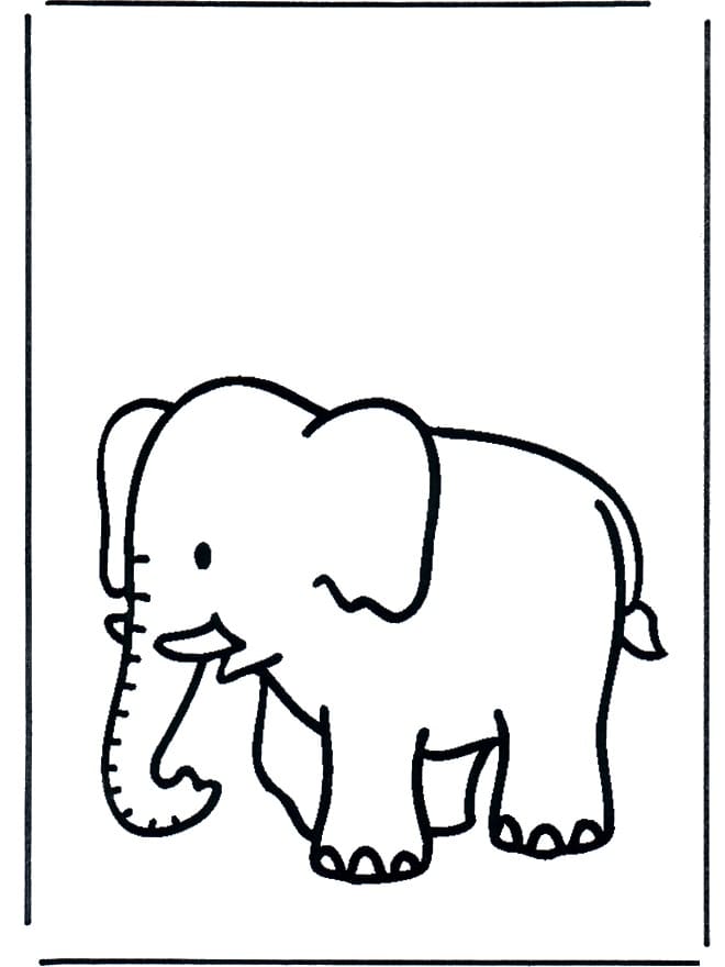 Free printable Elephant coloring page #175085 from Animals collection