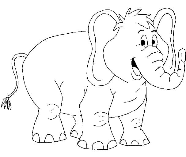 Free printable Elephant coloring page #175091 from Animals collection