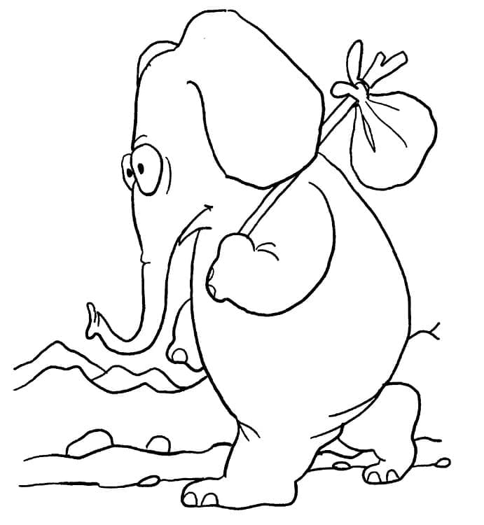 Free printable Elephant coloring page #216848 from Animals collection