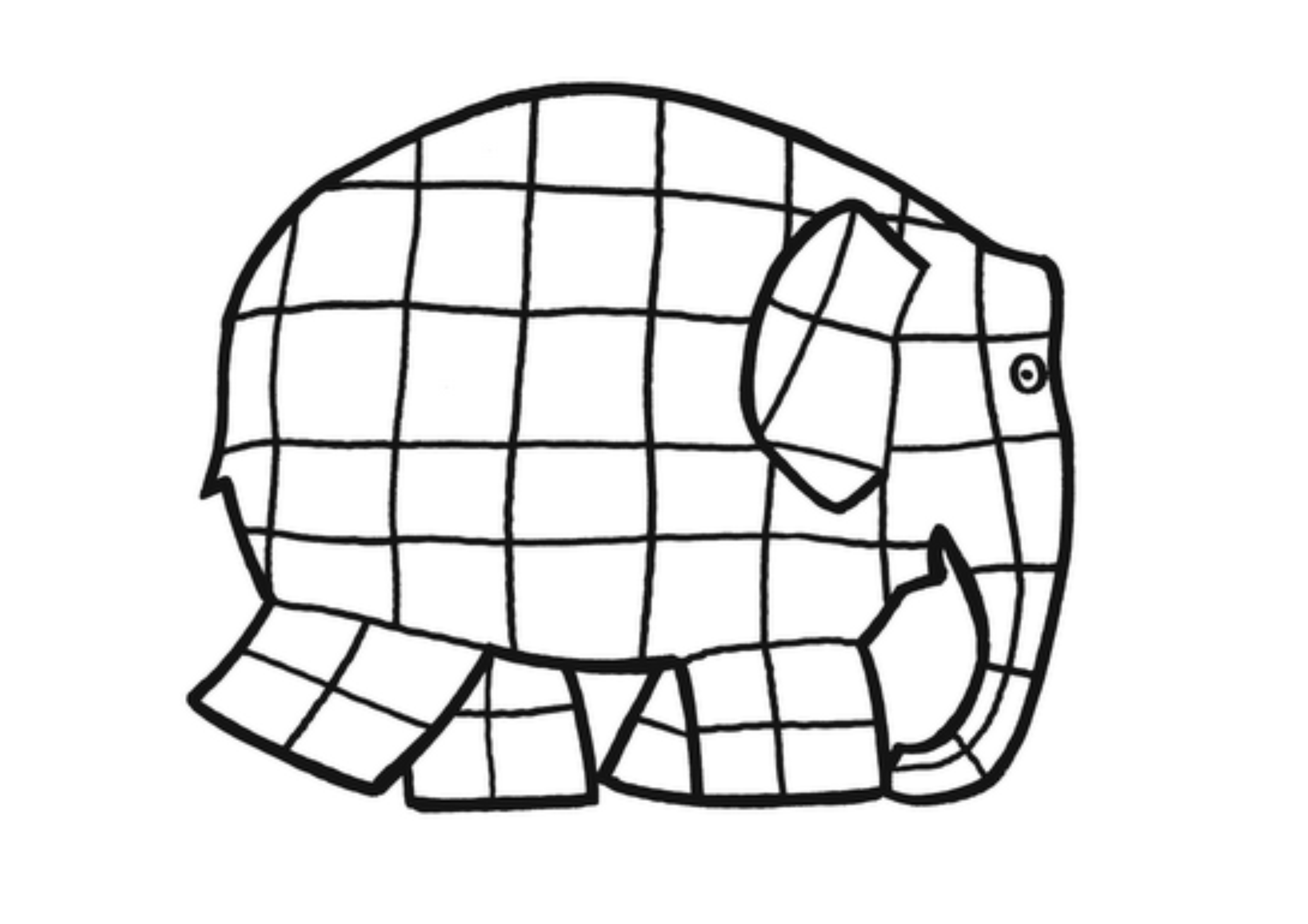 Free Printable Template Elmer The Elephant