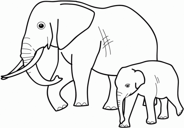 Coloring page: Elephant (Animals) #6322 - Free Printable Coloring Pages